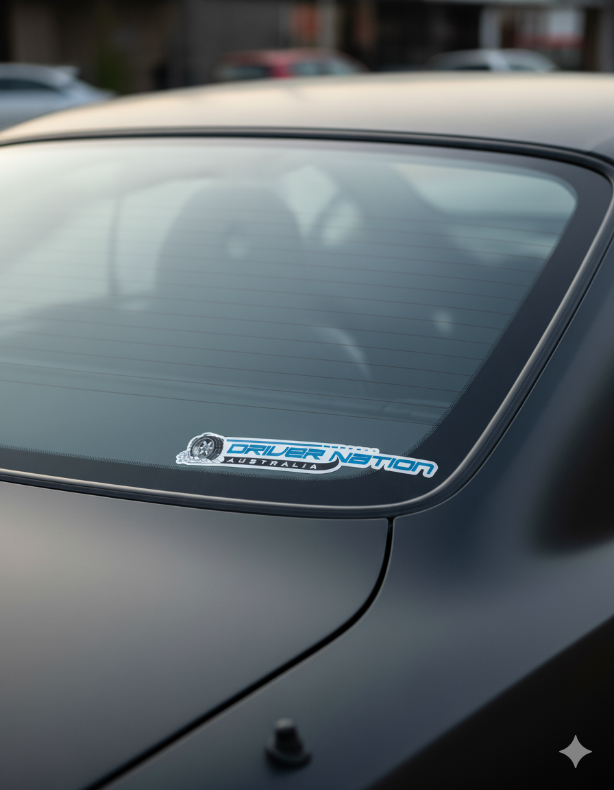 Driver Nation Australia Premium Sticker (26cm x 4.5cm)