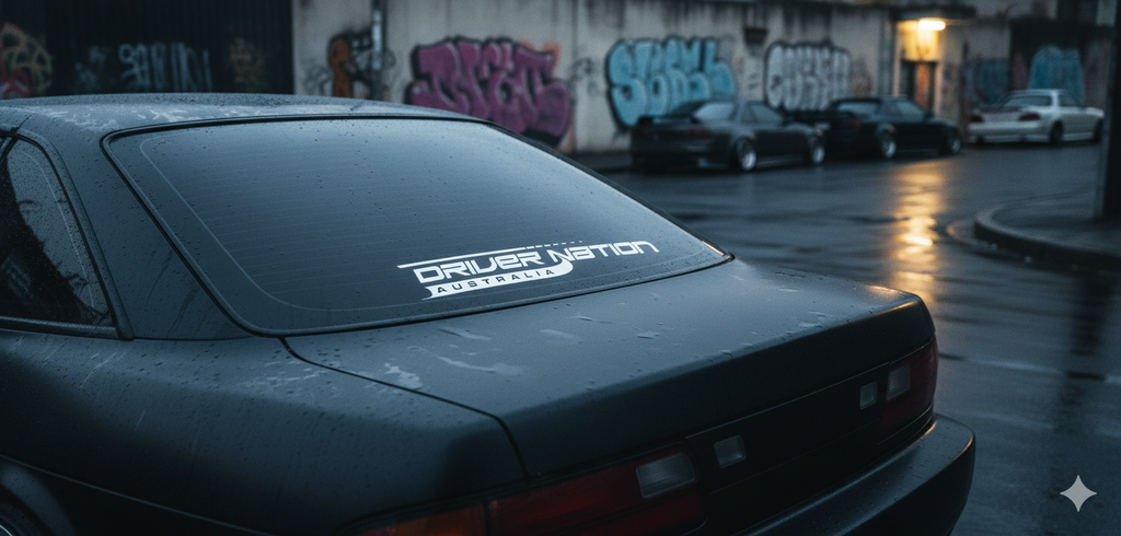 Driver Nation Australia XL Windshield Sticker (43cm x 8cm)