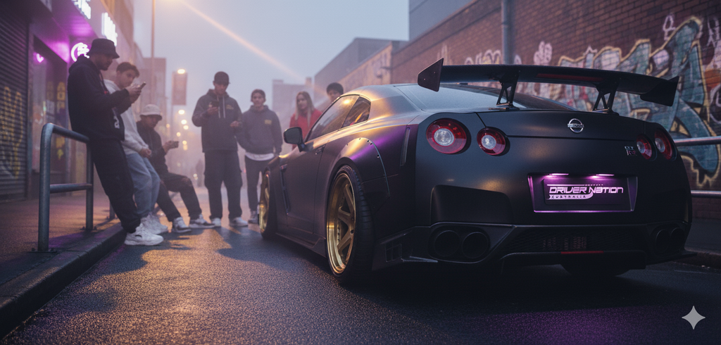 Driver Nation Australia XL Windshield Sticker (43cm x 8cm)