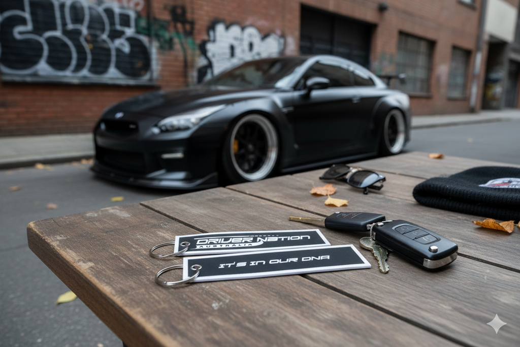 Driver Nation Australia Jet Tags - Black