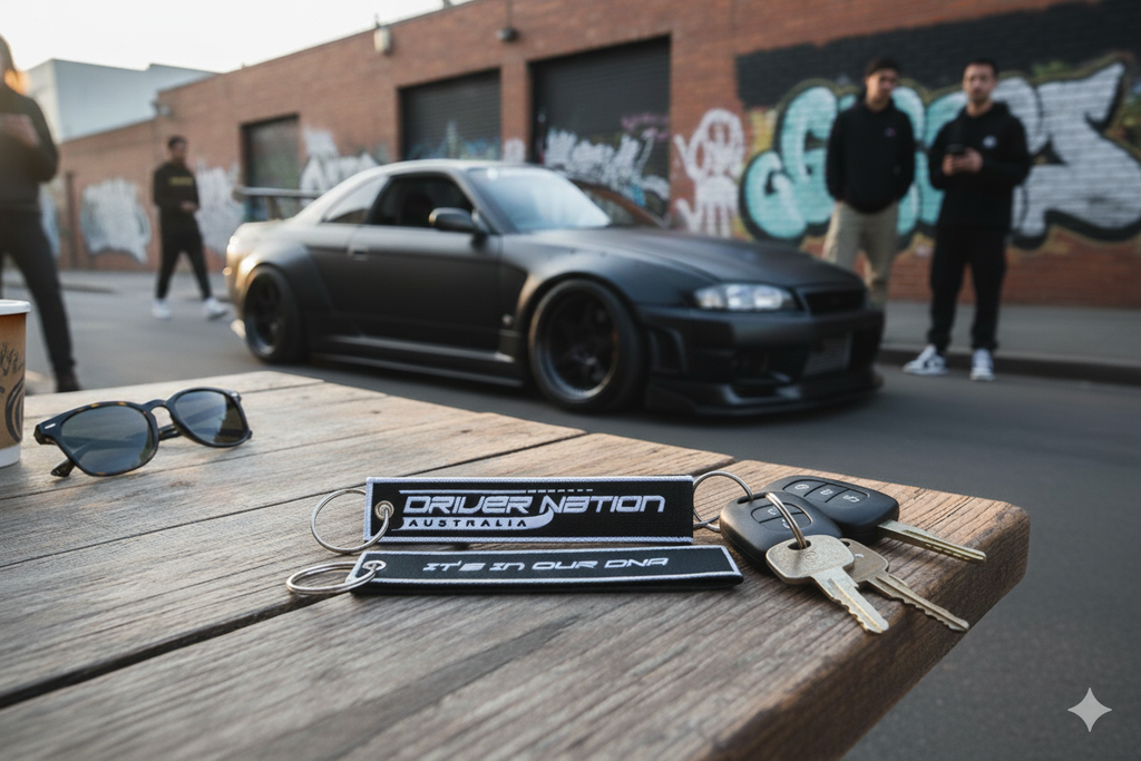 Driver Nation Australia Jet Tags - Black