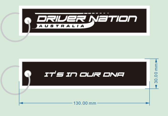 Driver Nation Australia Jet Tags - Black
